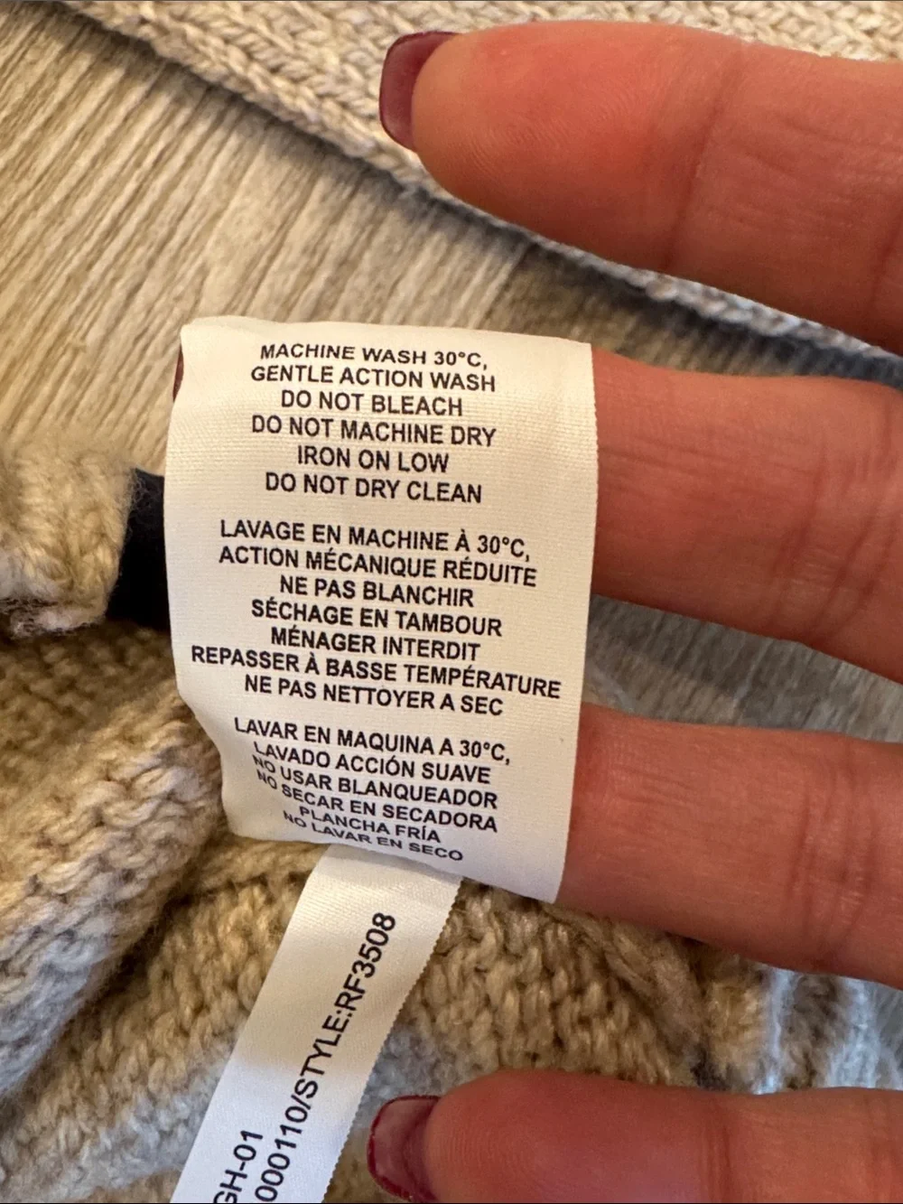 RAINFOREST Mont Tremblant Men’s Rib Knit Quarter-Zip Sweater Oatmeal RF3508